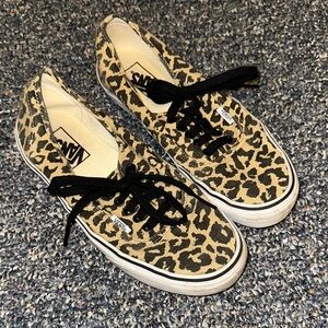 Vans Animal Print Sneakers with Black Accents